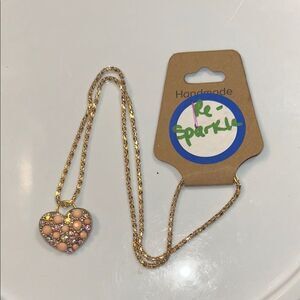 Gold Heart Pendant Necklace